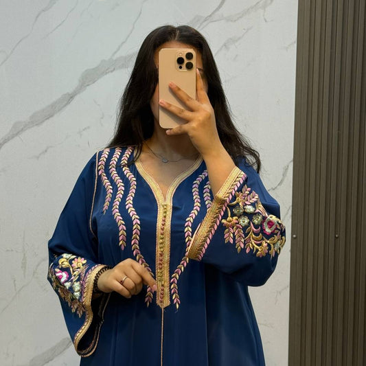 Gandoura feuille brodée